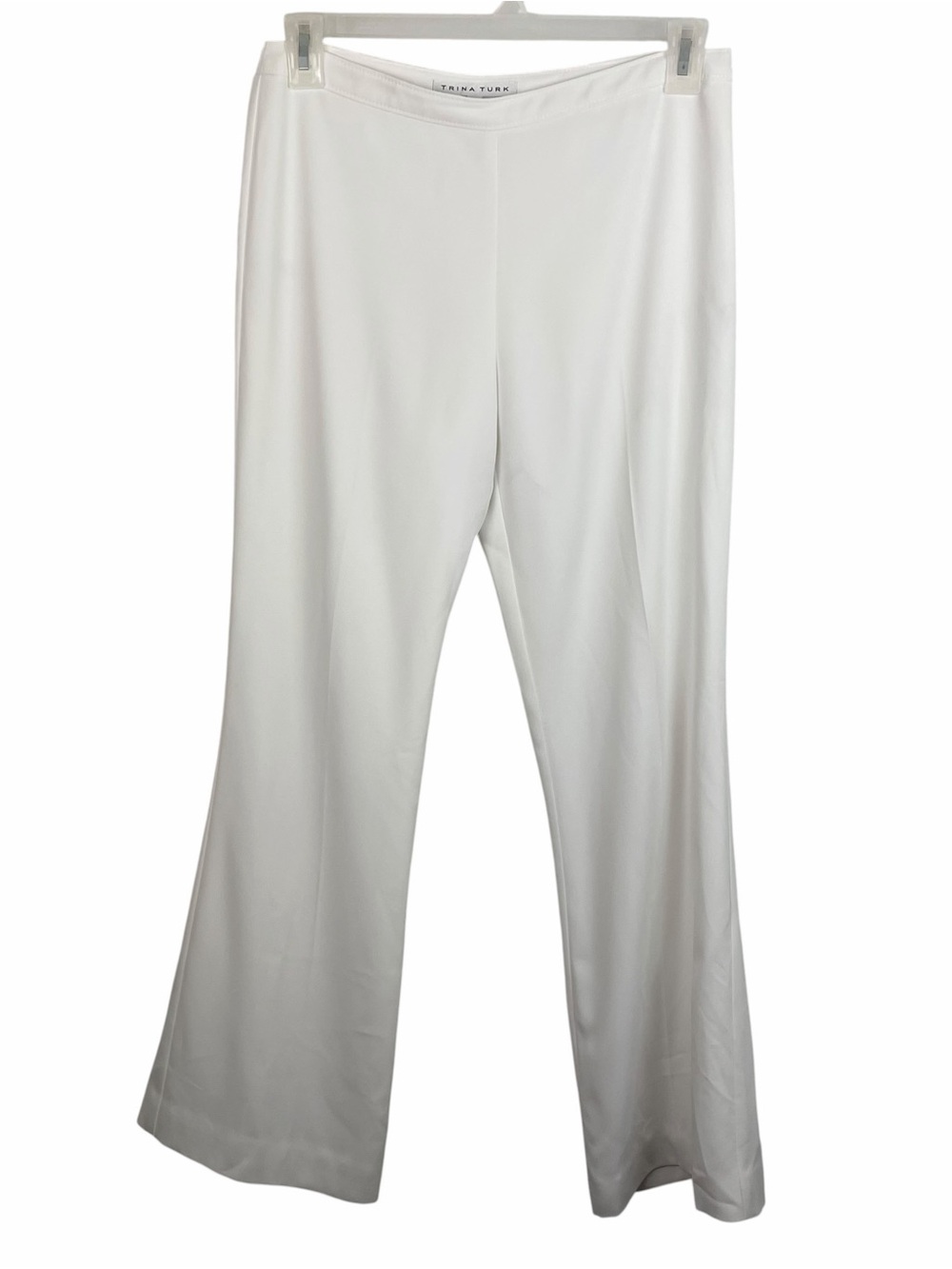 Trina Turk | White Straight Leg Designer Pants